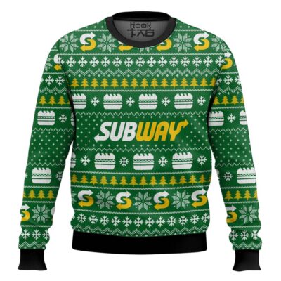 Subway Pete's Sandwiches Ugly Christmas Sweater