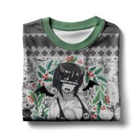 Hooktab Succubus Waifu Material Ahegao Ugly Christmas Sweater