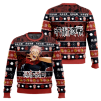 Hooktab Sukuna Jujutsu Kaisen Ugly Sweater