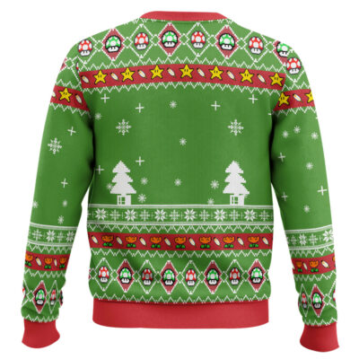 Hooktab Super Mario 1-up Ugly Christmas Sweater