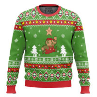 Hooktab Super Mario 1-up Ugly Christmas Sweater