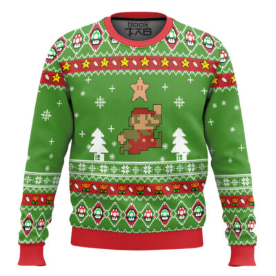 Super Mario 1-up Ugly Christmas Sweater