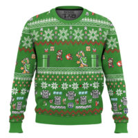 Hooktab Super Mario Bowser Battle Ugly Christmas Sweater