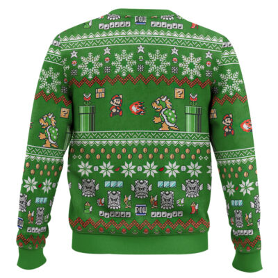 Hooktab Super Mario Bowser Battle Ugly Christmas Sweater