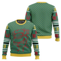 Hooktab Super Mario Bowser Silhouette Ugly Christmas Sweater