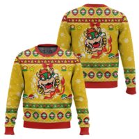 Hooktab Super Mario Bowser Ugly Christmas Sweater