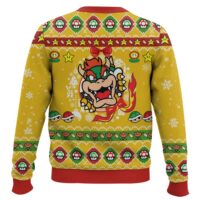 Hooktab Super Mario Bowser Ugly Christmas Sweater