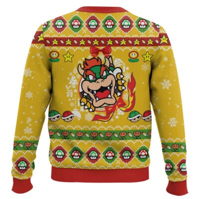 Hooktab Super Mario Bowser Ugly Christmas Sweater
