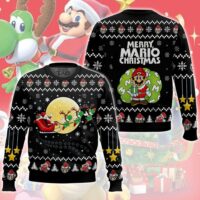Hooktab Super Mario Santa Ugly Christmas Sweater