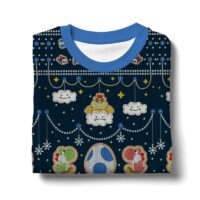 Hooktab Super Mario Yoshi And Bowser Ugly Christmas Sweater