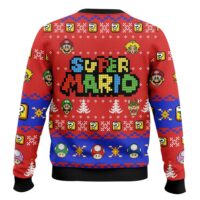 Hooktab Super Raccoon Mario Ugly Christmas Sweater