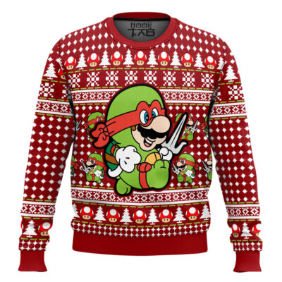 Super Ralph Bro Mario Ugly Christmas Sweater
