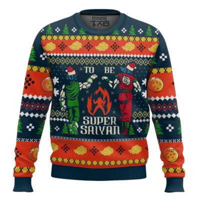 Super Saiyan Dragon Ball Ugly Christmas Sweater