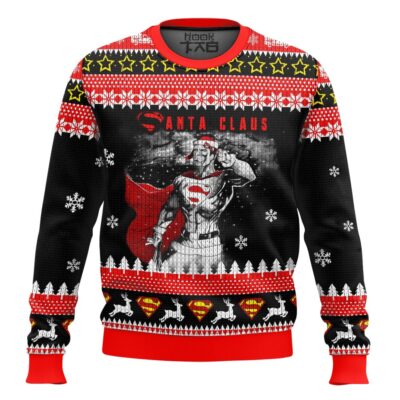Superman Santa Claus Ugly Christmas Sweater