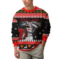 Hooktab Superman Santa Claus Ugly Christmas Sweater