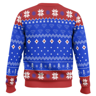 Hooktab Superman Ugly Christmas Sweater