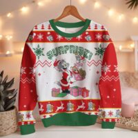 Hooktab Surprise! Tom And Jerry Ugly Christmas Sweater