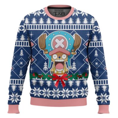 Surprised Tony Tony Chopper One Piece Ugly Christmas Sweater