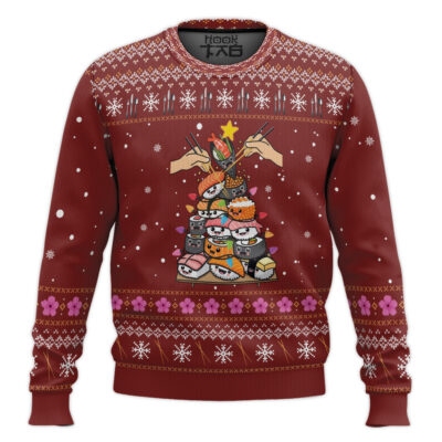 Sushi Tree Ugly Christmas Sweater