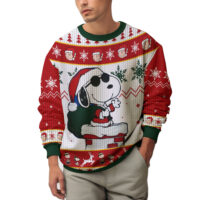 Hooktab Swag Santa Snoopy The Charlie Brown and Snoopy Show Ugly Christmas Sweater