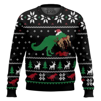 T-rex Christmas Dinner Ugly Christmas Sweater