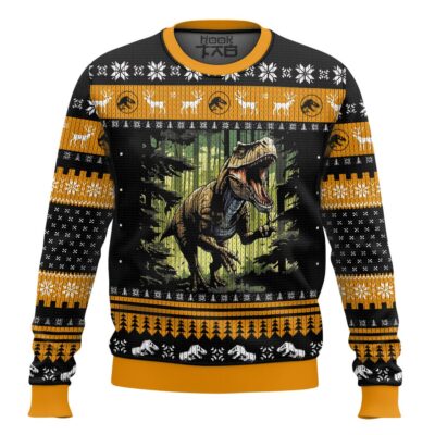 T-rex Jurassic World Ugly Christmas Sweater