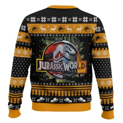 Hooktab T-rex Jurassic World Ugly Christmas Sweater