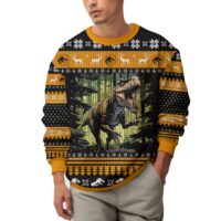 Hooktab T-rex Jurassic World Ugly Christmas Sweater