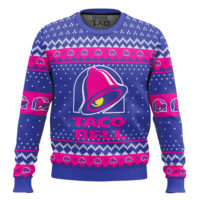 Hooktab Taco Bell Fast Food Ugly Christmas Sweater