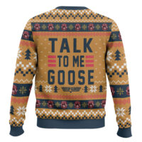 Hooktab Talk To Me Goose Top Gun Ugly Christmas Sweater