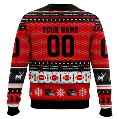 Hooktab Tampa Bay Buccaneers – Custom Name And Number Ugly Sweater