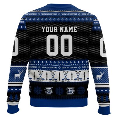 Hooktab Tampa Bay Lightning – Custom Name And Number Ugly Sweater