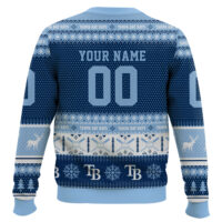 Hooktab Tampa Bay Rays - Custom Name And Number Ugly Sweater