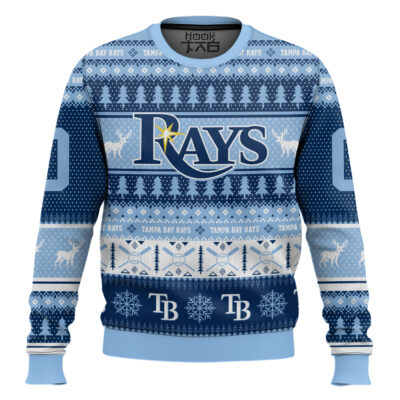 Tampa Bay Rays - Custom Name And Number Ugly Sweater