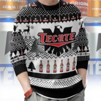 Hooktab Tecate Beer Ugly Christmas Sweater