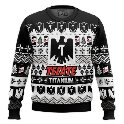 Tecate Titanium Beer Ugly Christmas Sweater