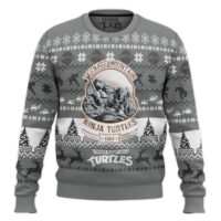 Hooktab Teenage Mountain Ninja Turtles Ugly Christmas Sweater