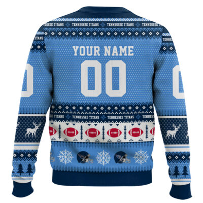 Hooktab Tennessee Titans – Custom Name And Number Ugly Sweater