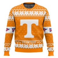 Hooktab Tennessee Volunteers - Custom Name And Number Ugly Christmas Sweater