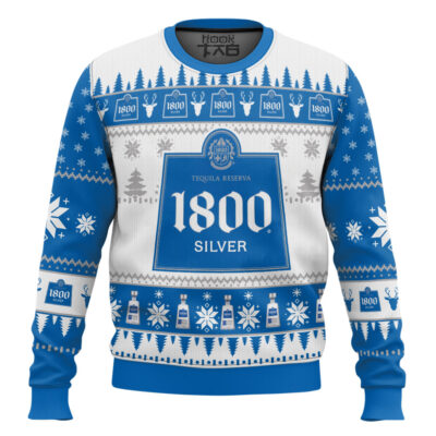 Tequila 1800 Silver Ugly Christmas Sweater