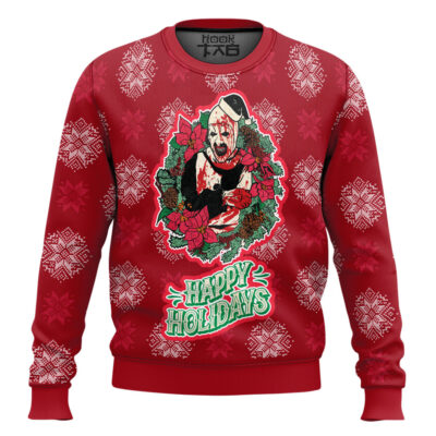 Terrifier Happy Holidays Ugly Christmas Sweater