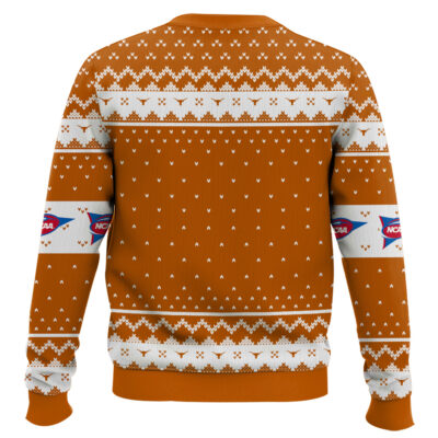 Hooktab Texas Longhorns – Custom Name And Number Ugly Christmas Sweater