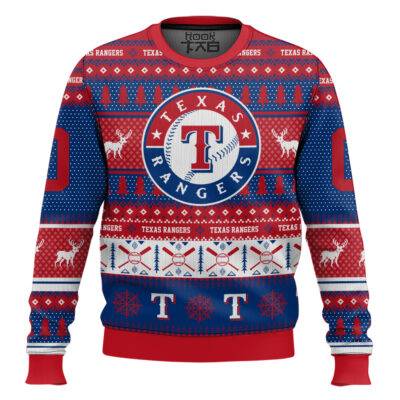 Texas Rangers - Custom Name And Number Ugly Sweater