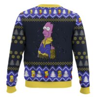 Hooktab Thannos Homer The Simpsons Ugly Christmas Sweater