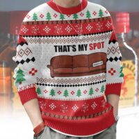 Hooktab That's My Spot Sheldon Cooper The Big Bang Theory Ugly Christmas Sweater