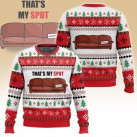 Hooktab That's My Spot Sheldon Cooper The Big Bang Theory Ugly Christmas Sweater