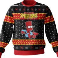 Hooktab The Amazing Spider-bart The Simpsons Ugly Christmas Sweater