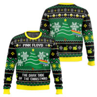 Hooktab The Bright Side Of The Christmas Pink Floyd Ugly Christmas Sweater