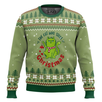 The Cat Who Stole Christmas Ugly Christmas Sweater
