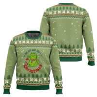 Hooktab The Cat Who Stole Christmas Ugly Christmas Sweater